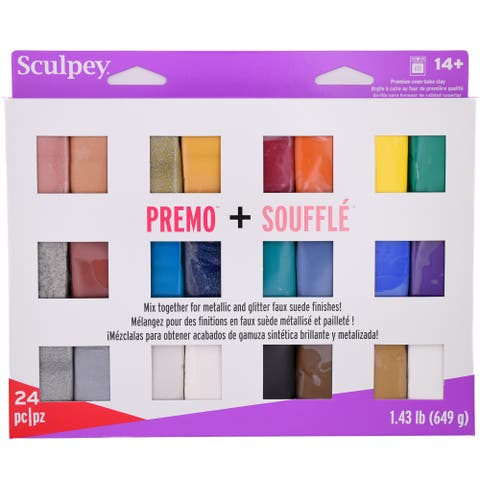 Multipack, Premo + Souffle, 24 Unique Color Glitter Bars