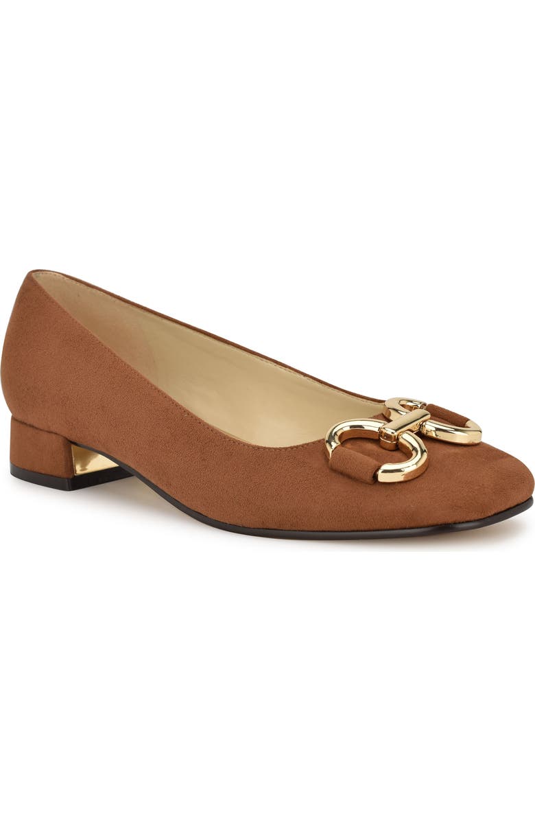 Nine West Works Square Toe Pump, Main, color, Tan