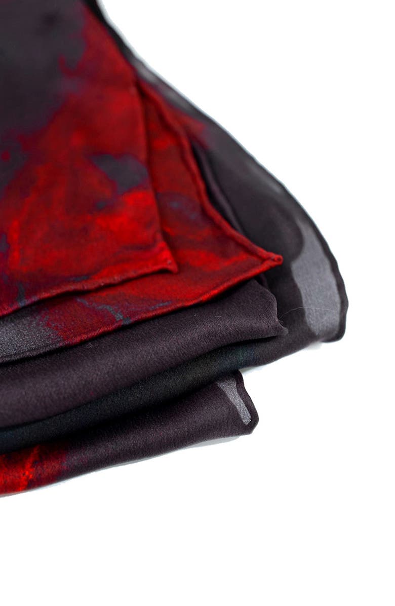 Lost Pattern La Rosa Silk Scarf, Alternate, color, 