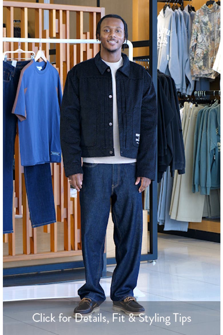 Logo Detail Cotton Corduroy Jacquard Jacket video