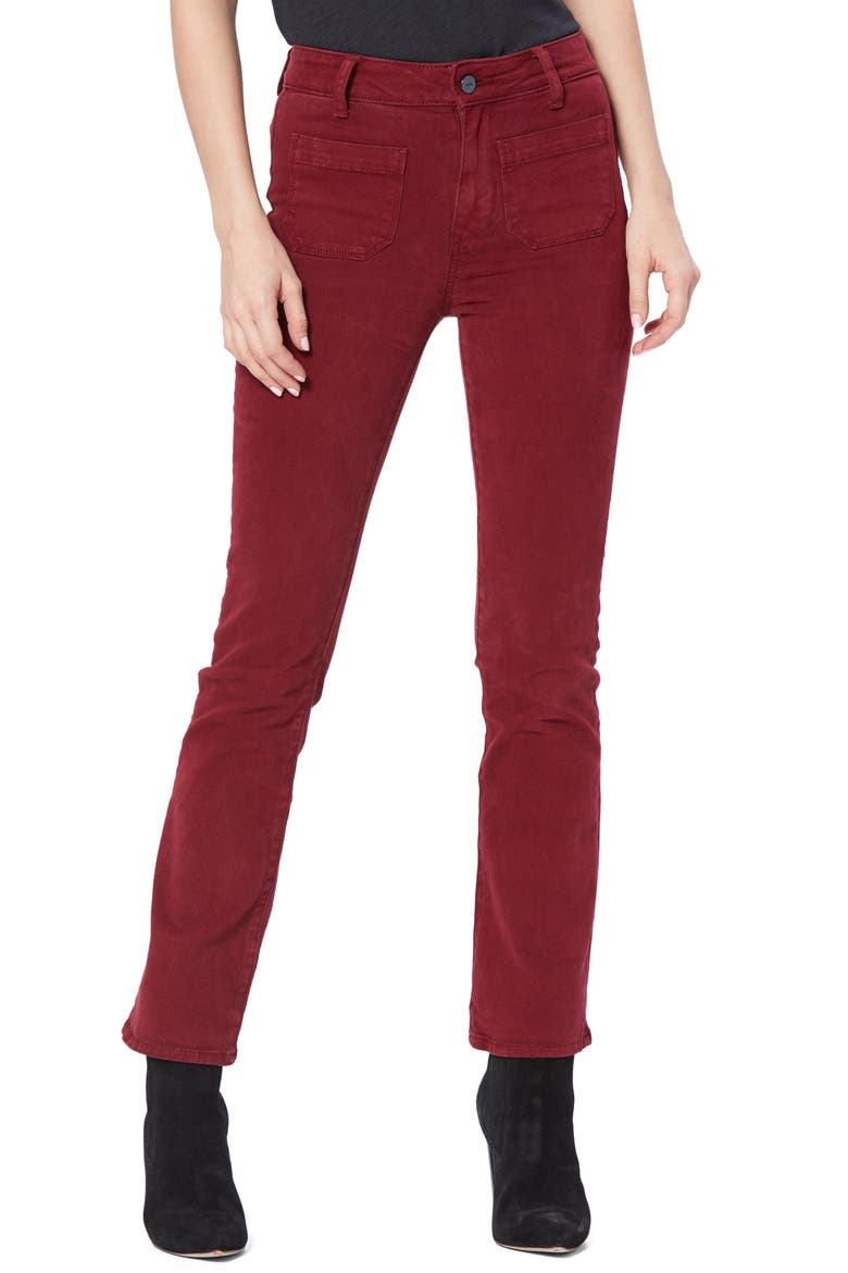 Claudine High Waist Patch Pocket Crop Flared Jeans, Main, color, VTG CABERN