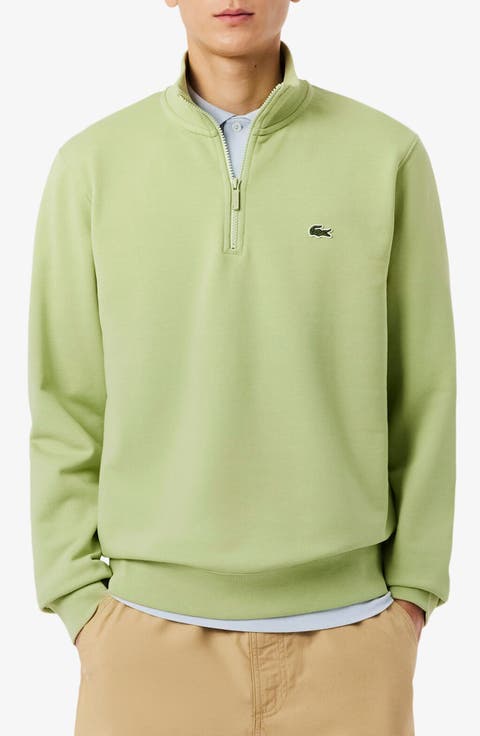 Cotton Fleece Half Zip Pullover