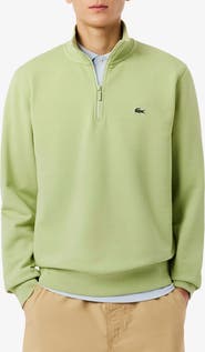 Lacoste Cotton Fleece Half Zip Pullover