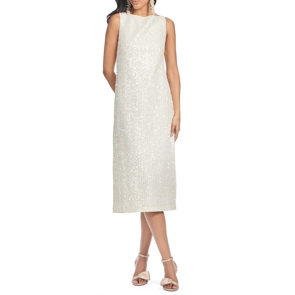 Sachin & Babi Eden Sequin Midi Dress In Moonlight
