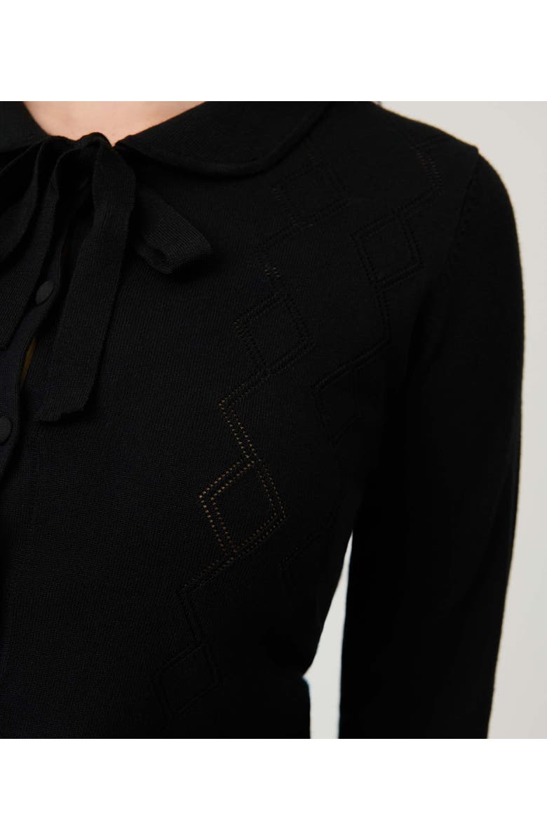 Unique Vintage Embroidered Cardigan, Alternate, color, Black Diamond Accent