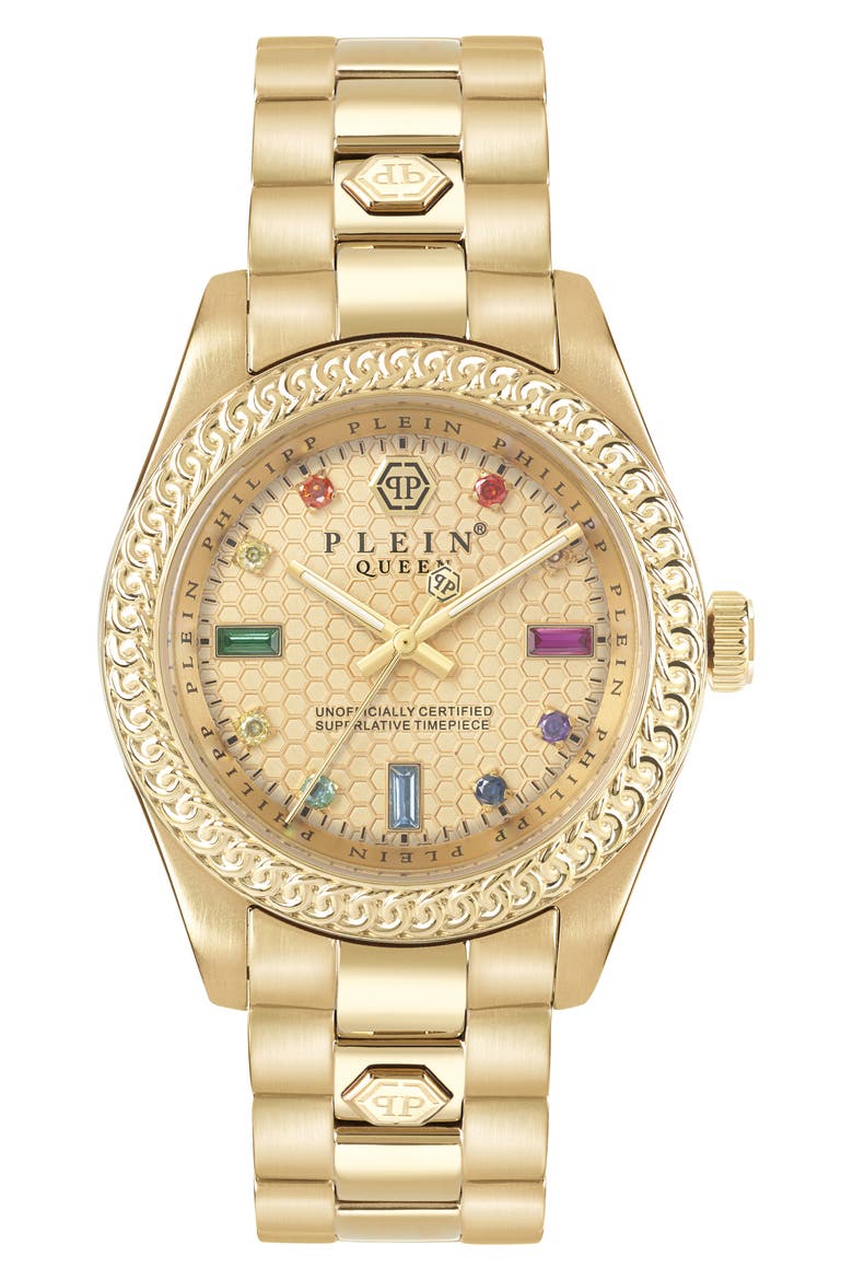 Queen Bracelet Watch, 36mm, Main, color, YELLOW GOLD