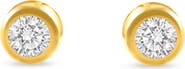 Bliss Diamond .50 - 1.75 Carat TW Diamond Bezel Stud Earrings in 14k Gold Lab Grown