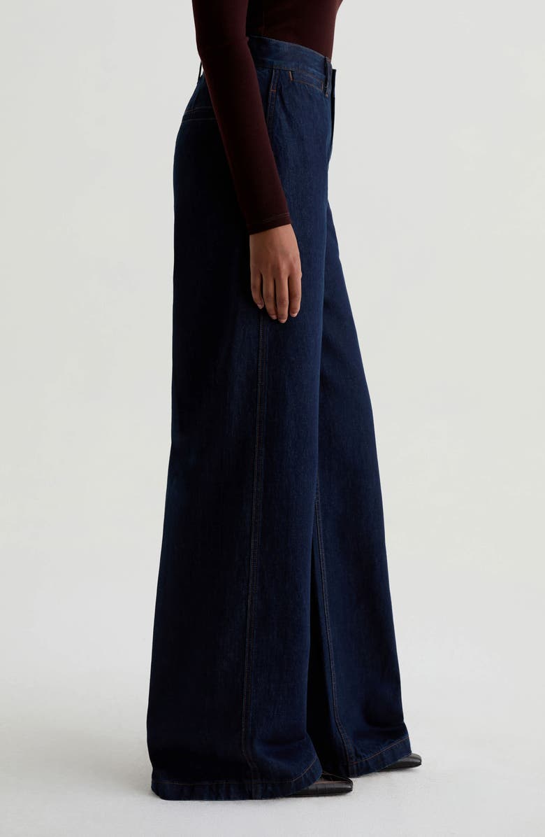AG Deven Ultra High Waist Wide Leg Trouser Jeans, Alternate, color, Access