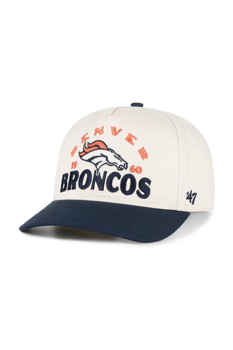 Men's '47 Natural Denver Broncos  Arcitext Hitch Adjustable Hat, Main, color, Natural