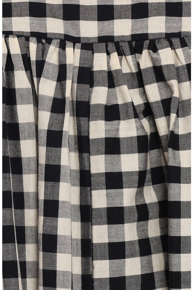 Atria Check Sleeveless Minidress, Alternate, color, BLACK CREAM GINGHAM