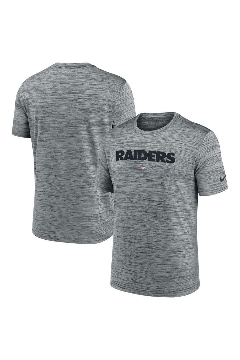 Men's Nike Gray Las Vegas Raiders Velocity Performance T-Shirt, Main, color, Gray