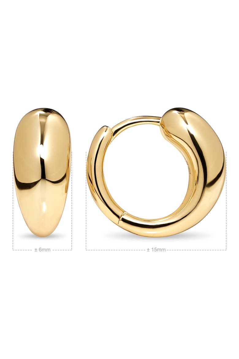 Teardrop Hoop Earrings, Alternate, color, GOLD