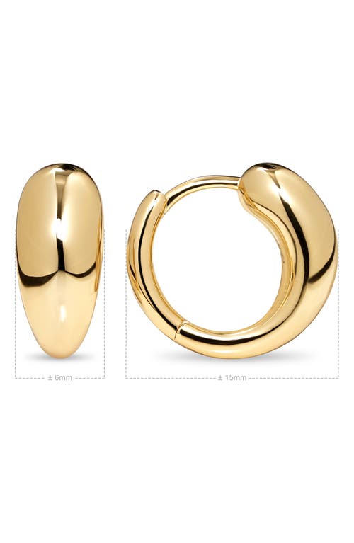 Devata Teardrop Hoop Earrings In Gold