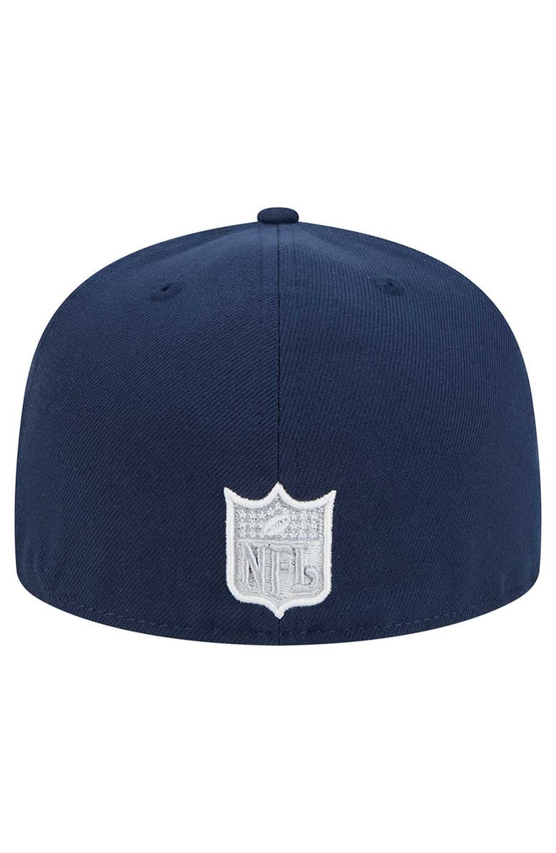 New Era Men's New Era Navy Dallas Cowboys Script Sided 59FIFTY Fitted Hat, Alternate, color, 