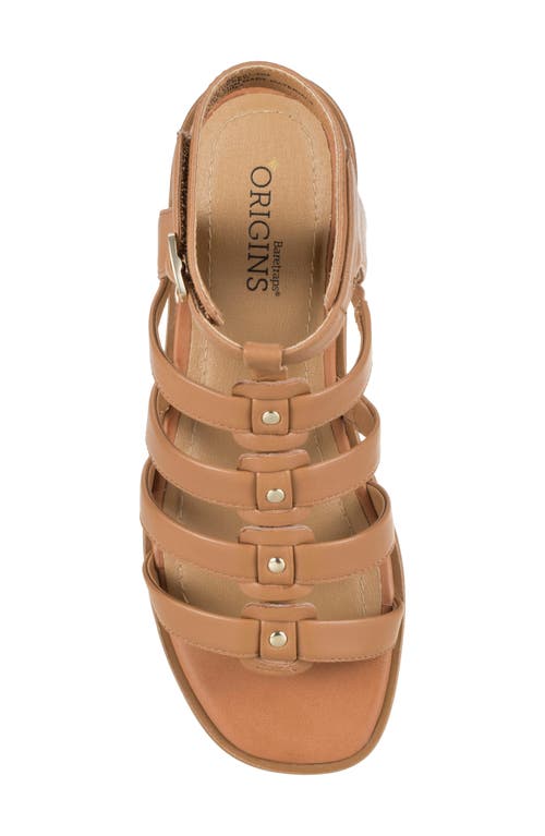 Baretraps Nathalia Gladiator Sandal In Tan Leather