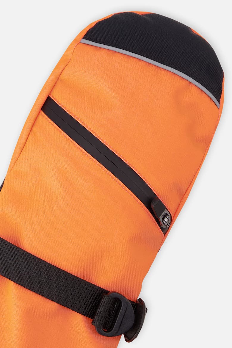 Teknik Cordura Fingertips Waterproof Winter Mittens, Alternate, color, Bright Orange