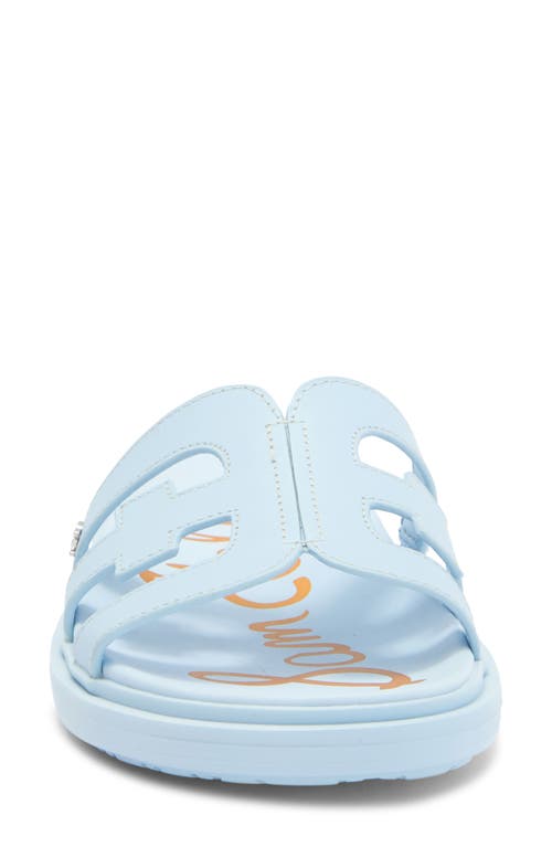 Sam Edelman Valeri Platform Slide Sandal In Riviera Blue