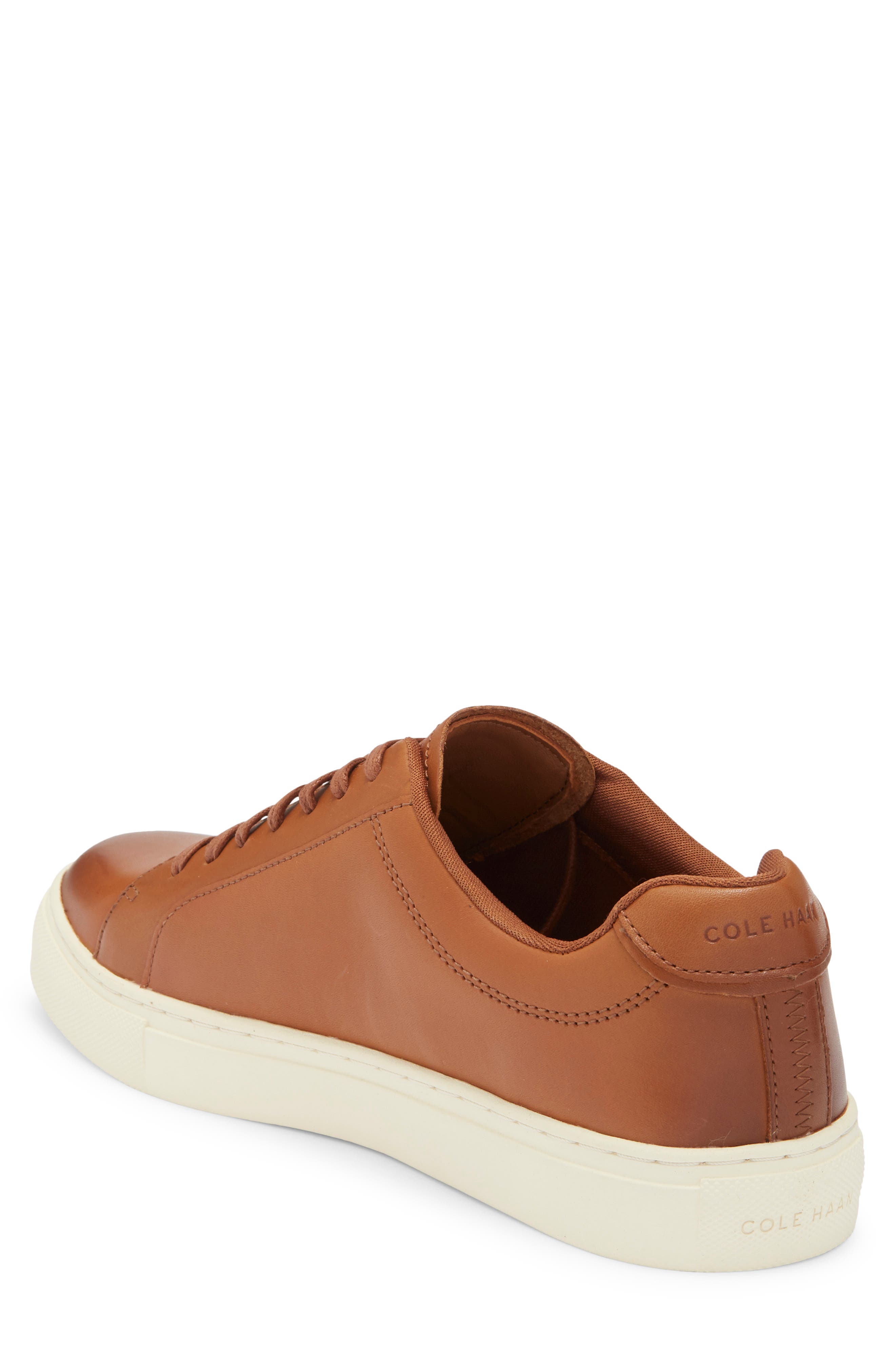 Cole Haan Grand Series Jensen Leather Low Top Sneaker, Alternate, color, British Tan
