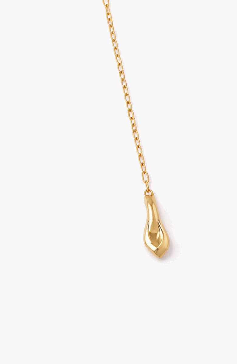YOJ Minos Lariat Long Necklace in Gold, Alternate, color, Gold