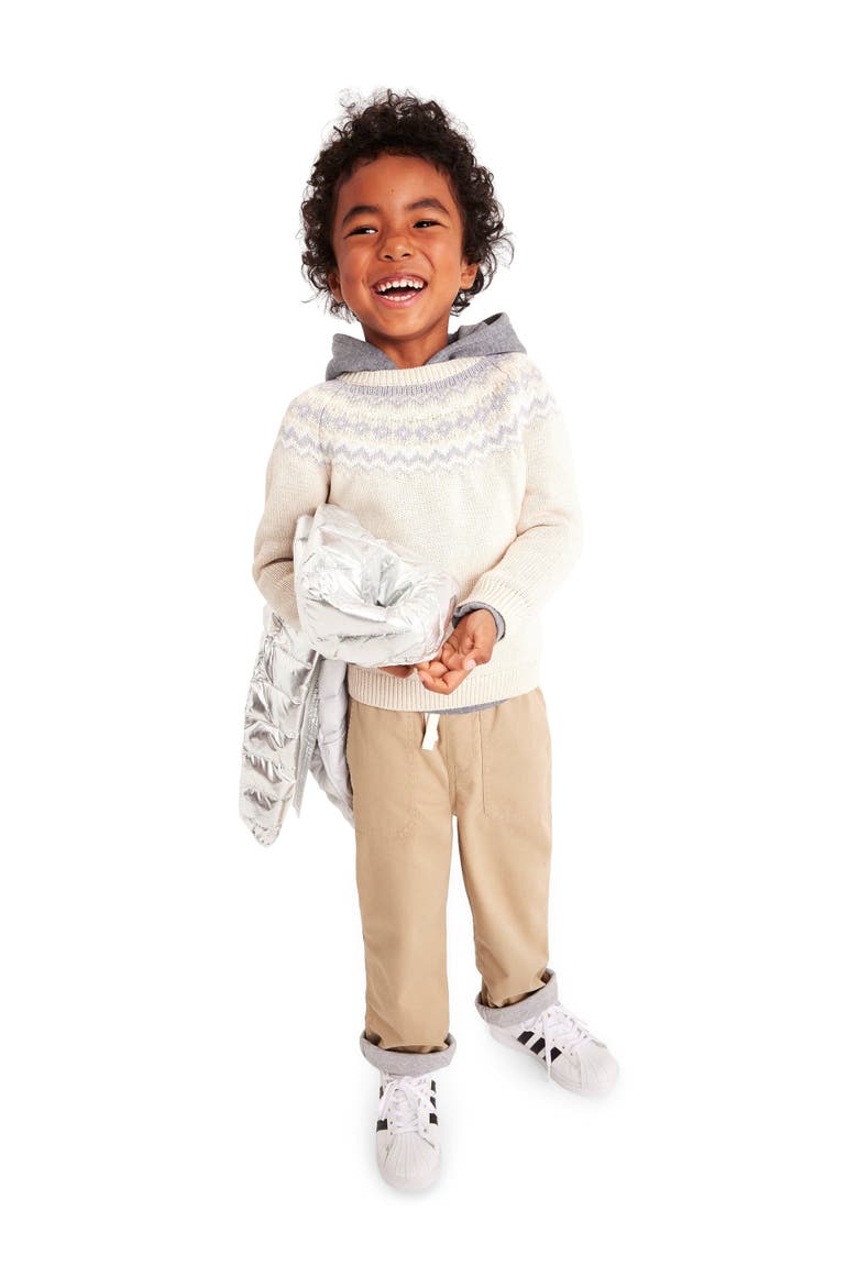 Kids Lined Stretch Chino Pocket Pant, Alternate, color, Khaki