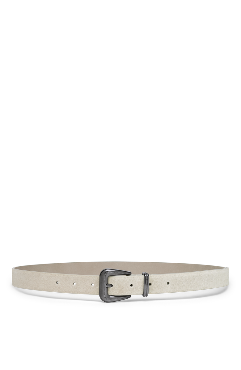 Brunello Cucinelli Suede calfskin belt, Main, color, 