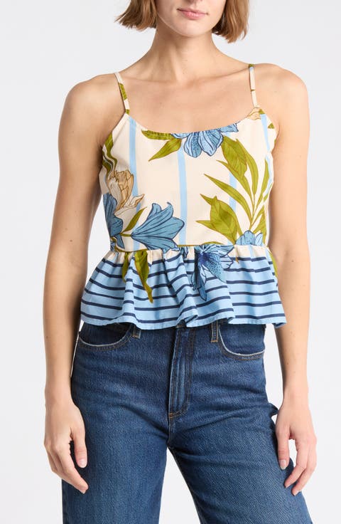 Peplum Border Tank