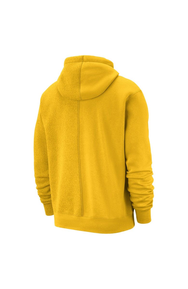 Nike Men's Nike Gold Golden State Warriors Courtside Versus Stitch Split Pullover Hoodie, Alternate, color, Gold