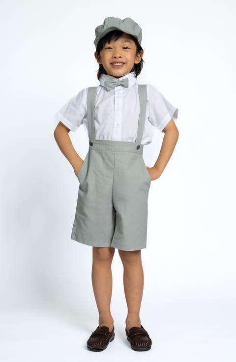 Kids' Eton Safari 5-Piece Suspenders Suit Set (Toddler & Little Kid)