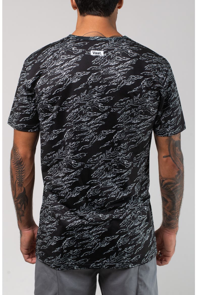 Aqua Terra Shadow Camo Tech Performance T-Shirt, Alternate, color, BLACK