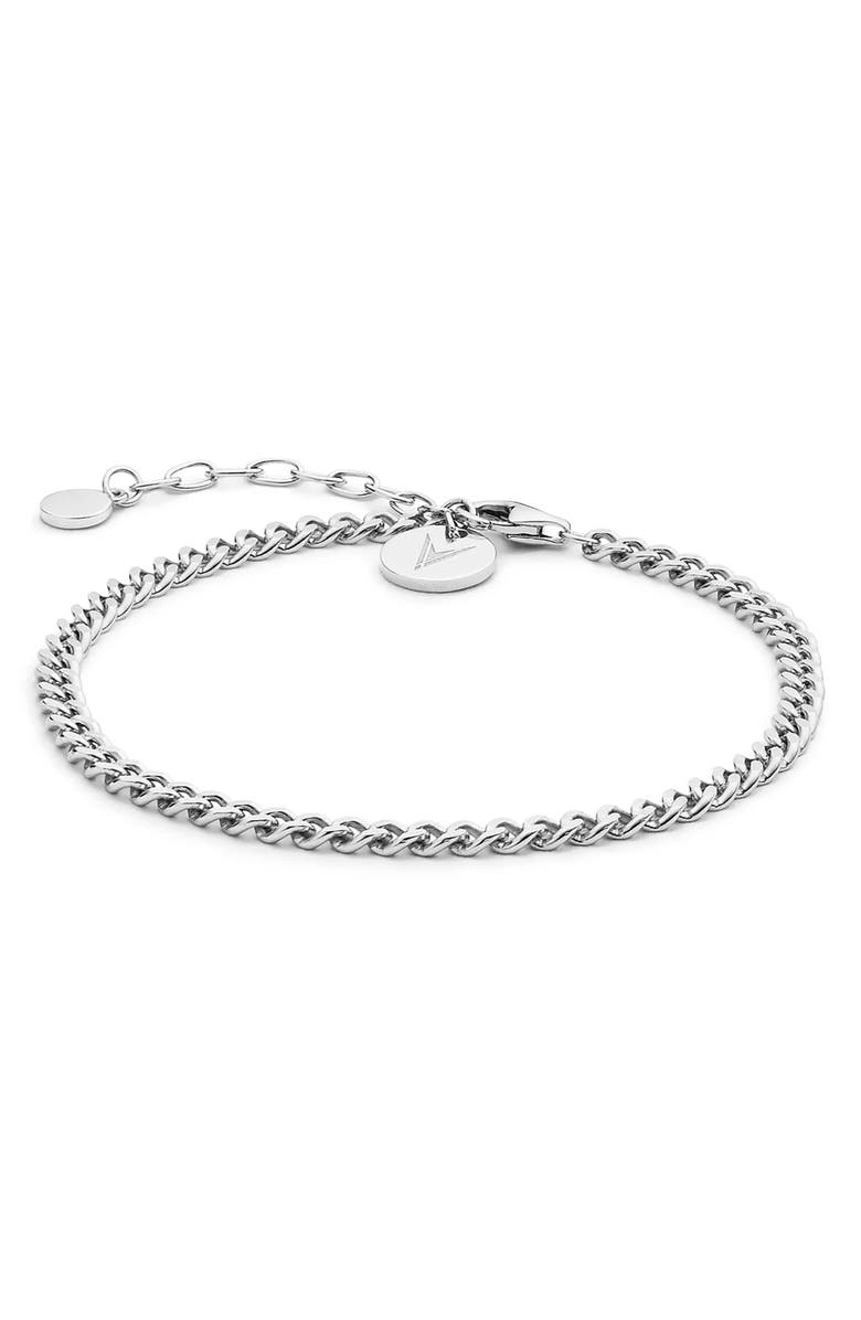 Vincero The Cuban Link Bracelet, Main, color, Silver