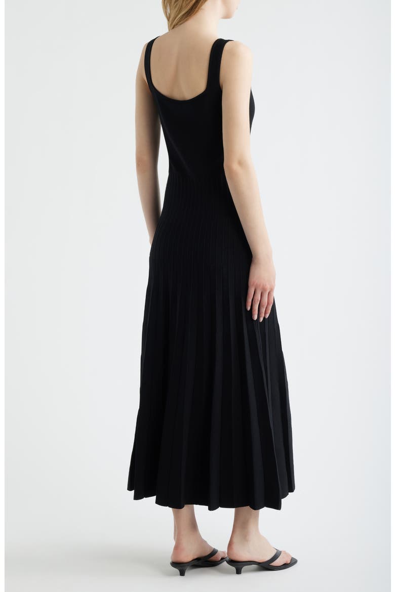 Tank Midi Sweater Dress, Alternate, color, BLACK