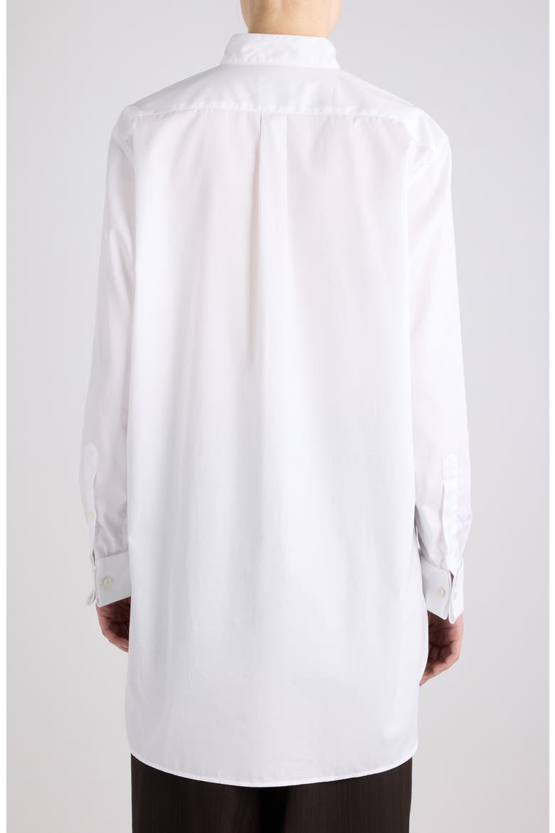 Colbys Bib Front Cotton Poplin Shirt, Alternate, color, WHITE