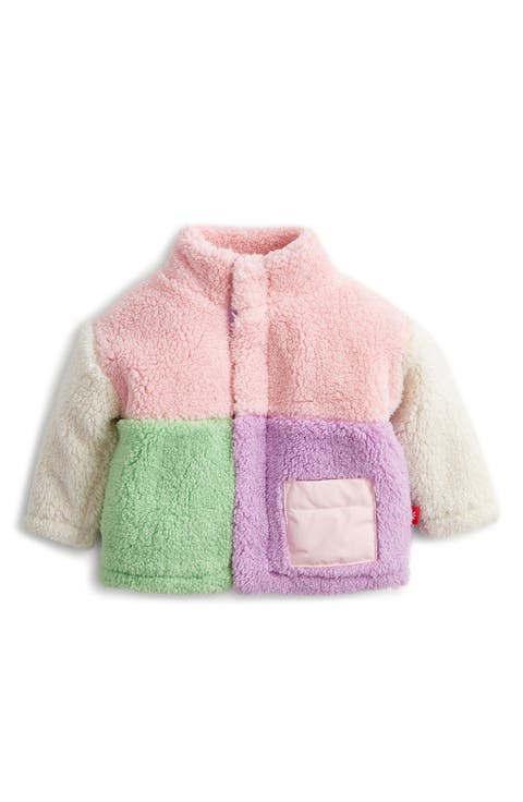 Kids' Colorblocked High-Pile Fleece Jacket