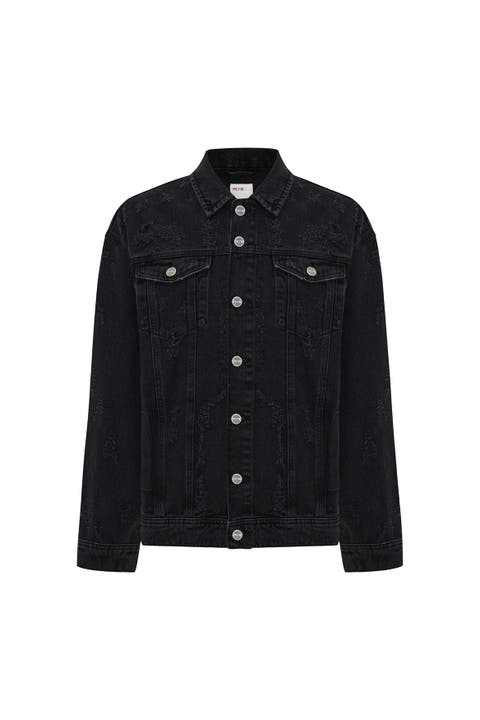 Cotton Distressed Men Denim Jacket