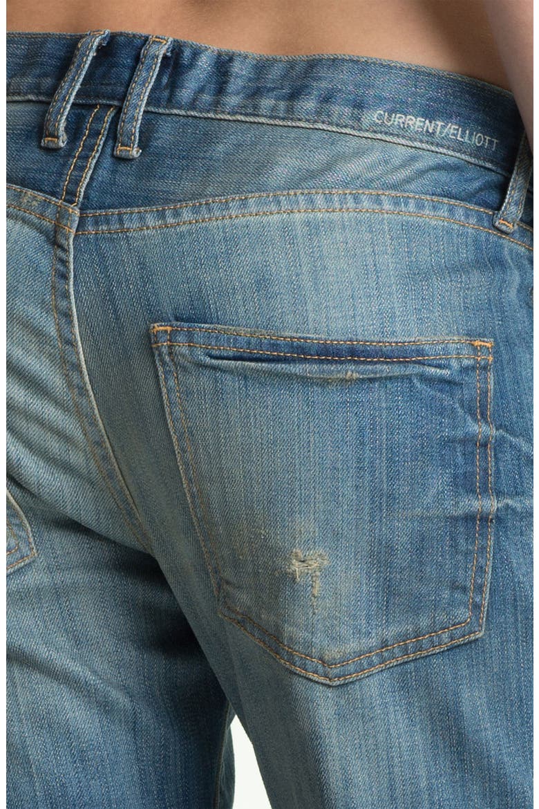 'The Boyfriend Jean' Stretch Jeans, Alternate, color, PANHANDLE WITH REPAIR