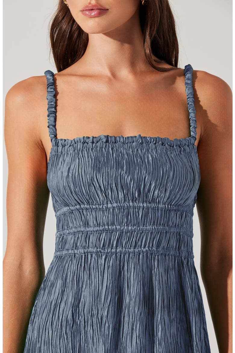 Neelam Shirred Maxi Dress, Alternate, color, BLUE