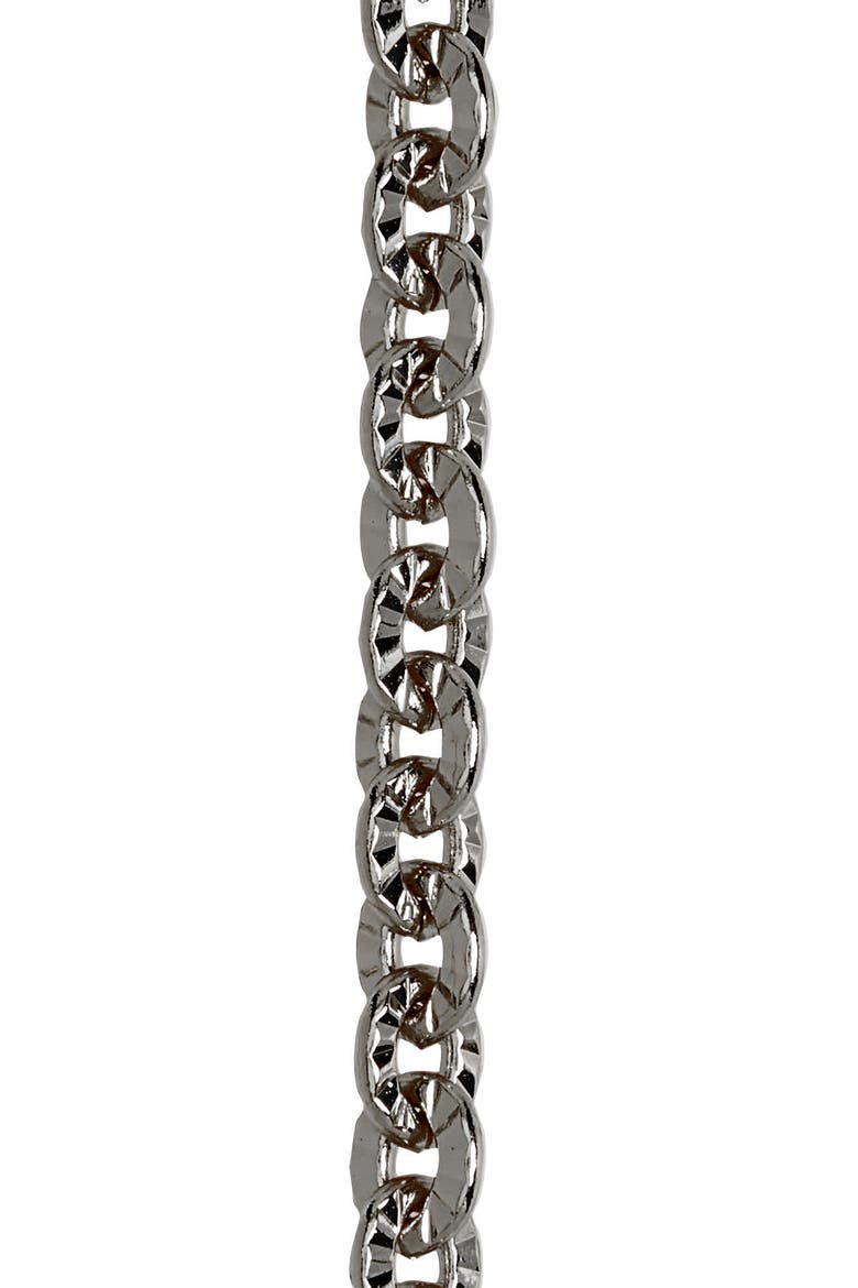 Textured Metal Adult Face Mask Chain, Alternate, color, HEMATITE