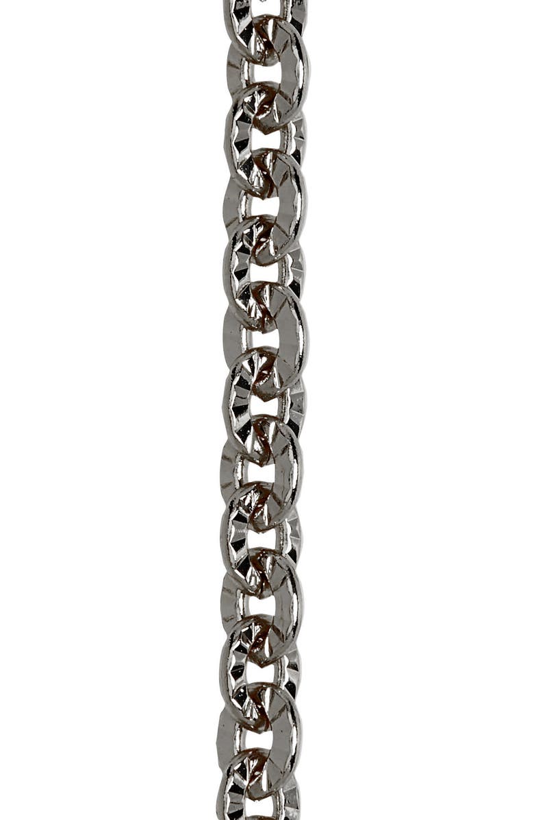 Halogen<sup>®</sup> Textured Metal Adult Face Mask Chain, Alternate, color, 