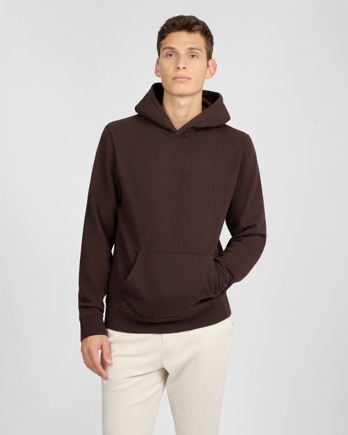 Onia Terry Pullover Hoodie Dark Java In Brown