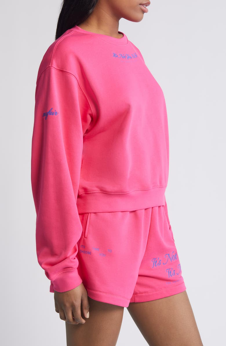 THE MAYFAIR GROUP It's Not You Crop Crewneck Sweatshirt, Alternate, color,