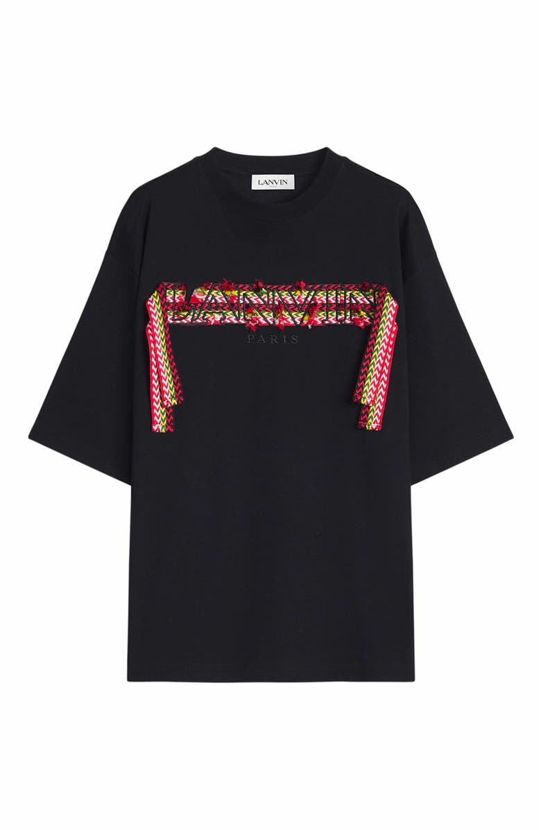 Lanvin Curb Lace Lanvin Oversized T-Shirt, Alternate, color, 