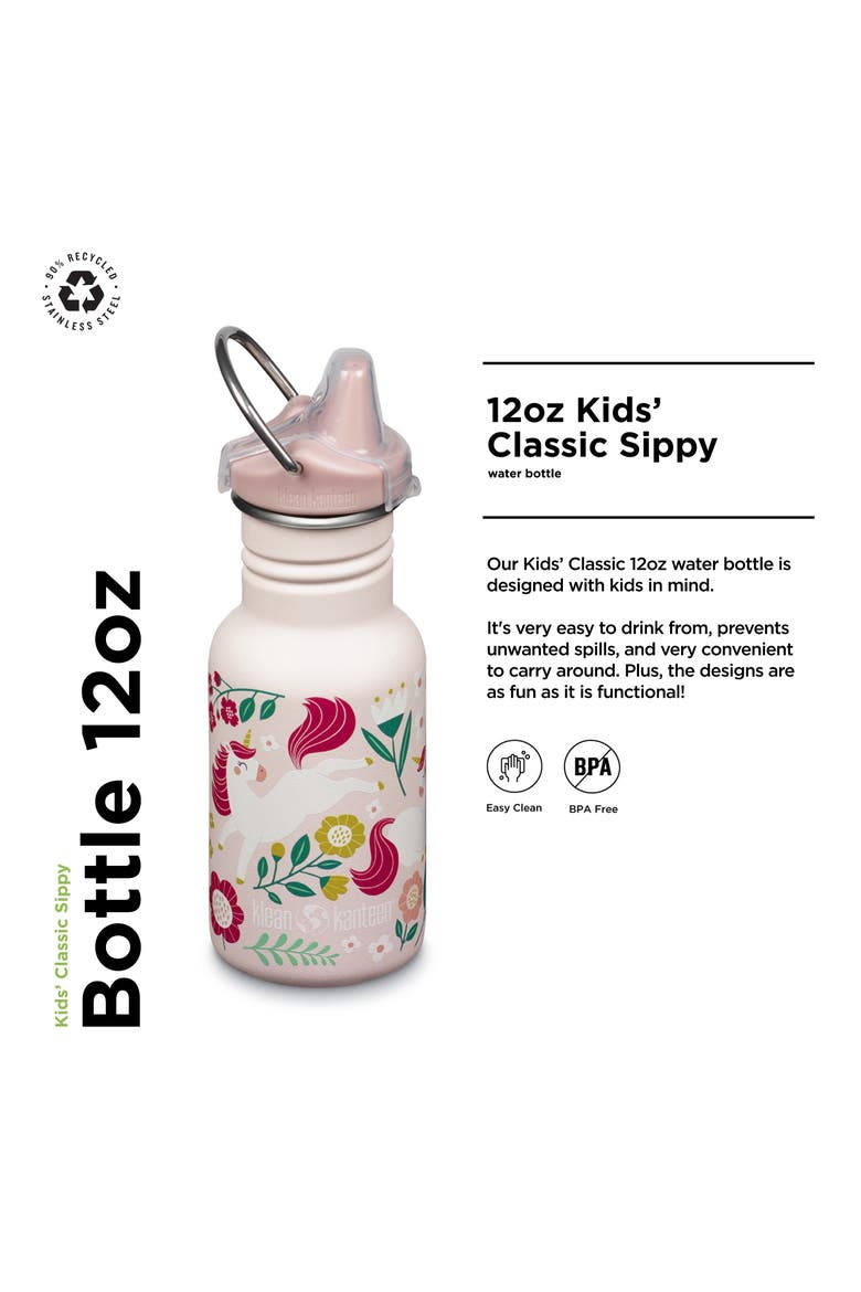 12oz Classic Kid's Sippy Bottle, Alternate, color, Leaping Unicorns