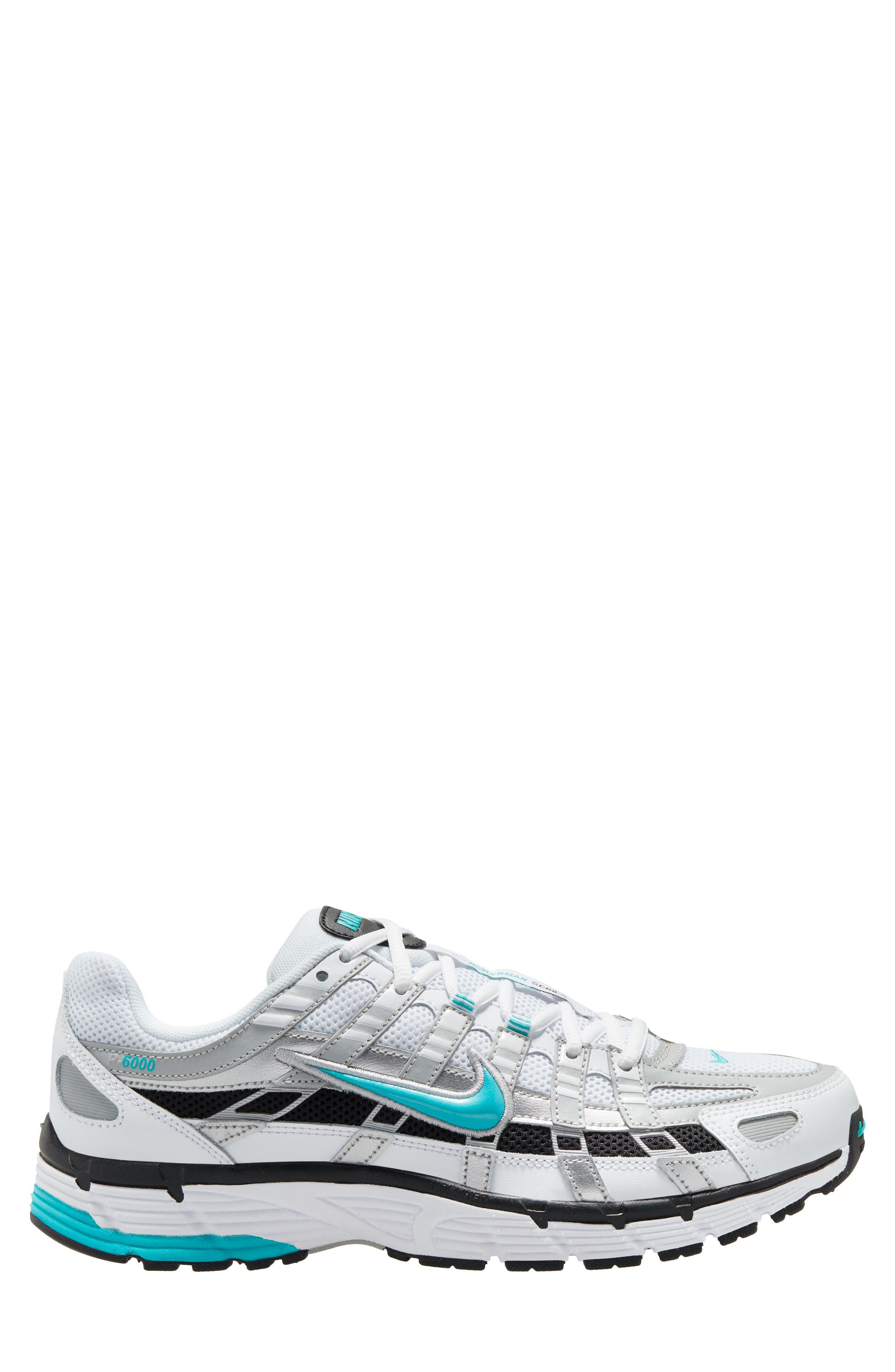 P-6000 Sneaker, Main, color, WHITE/ DUSTY CACTUS/ SILVER