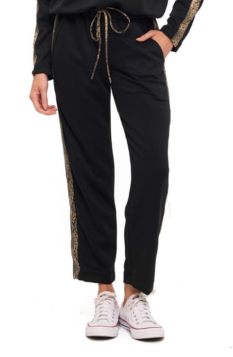 Modal Scuba Knit Stripe Joggers