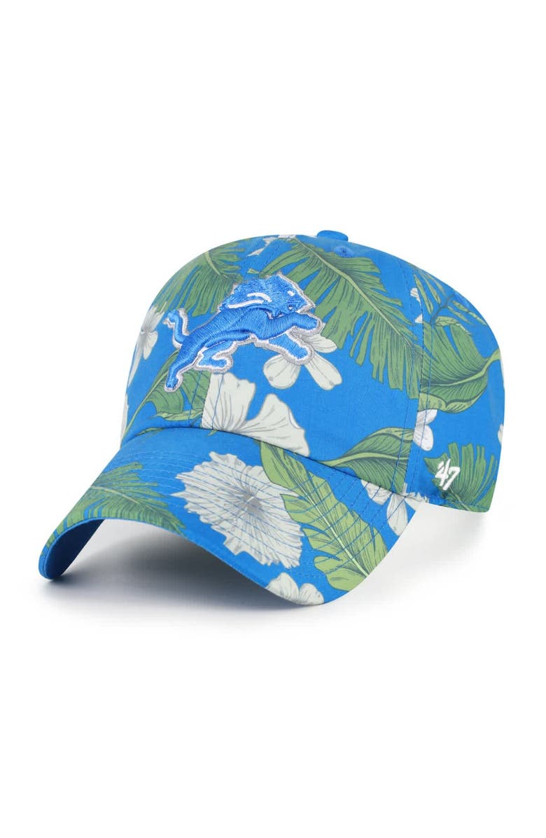 '47 Men's '47 Blue Detroit Lions Beach Side Clean Up Adjustable Hat, Main, color, Blue