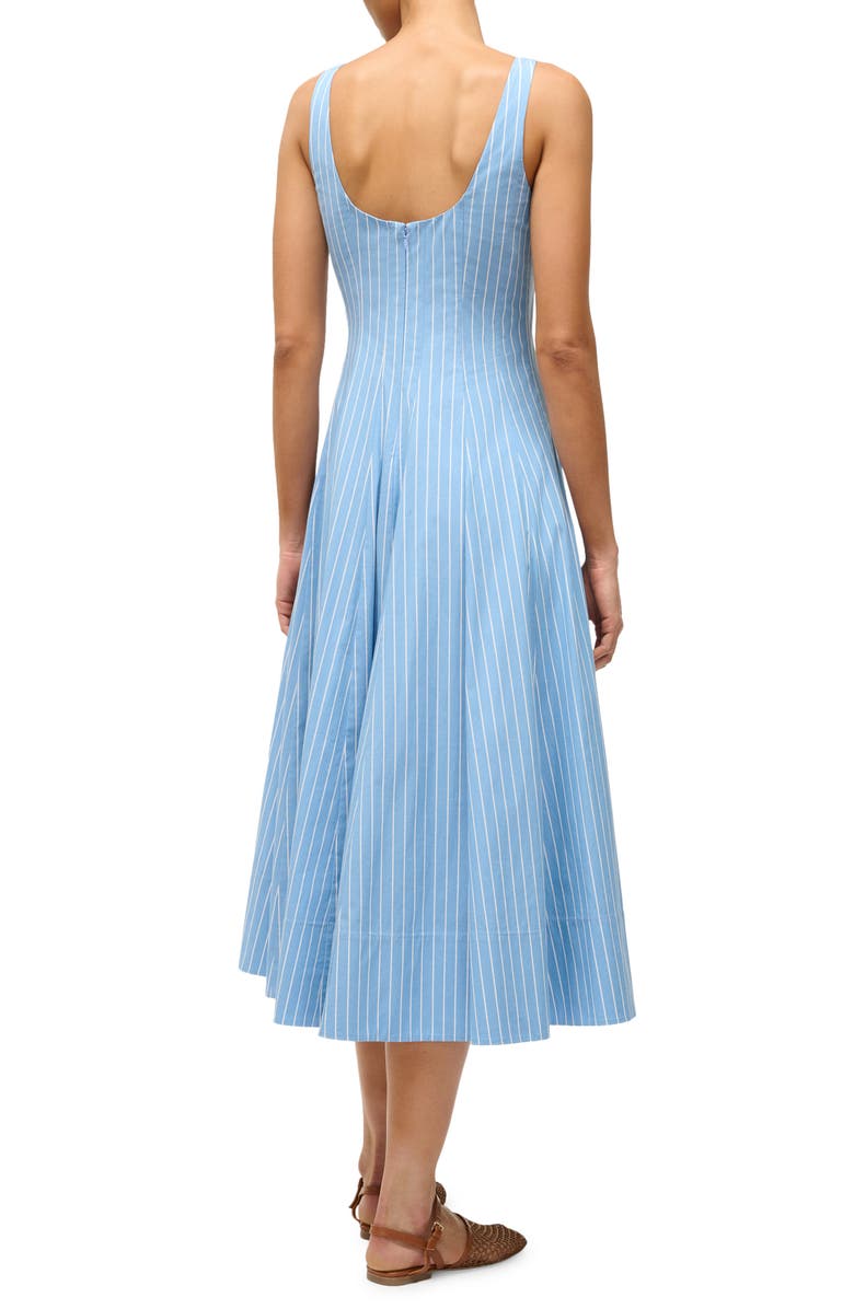 STAUD Wells Fit & Flare Dress, Alternate, color,