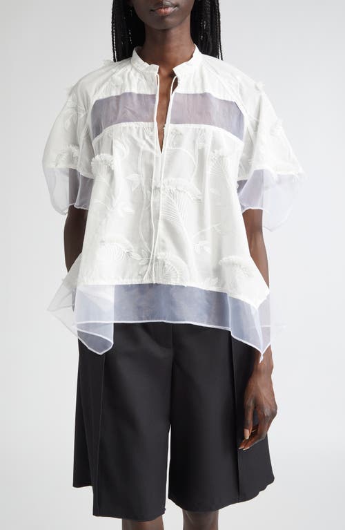 3.1 Phillip Lim Chiffon Tie Neck Top