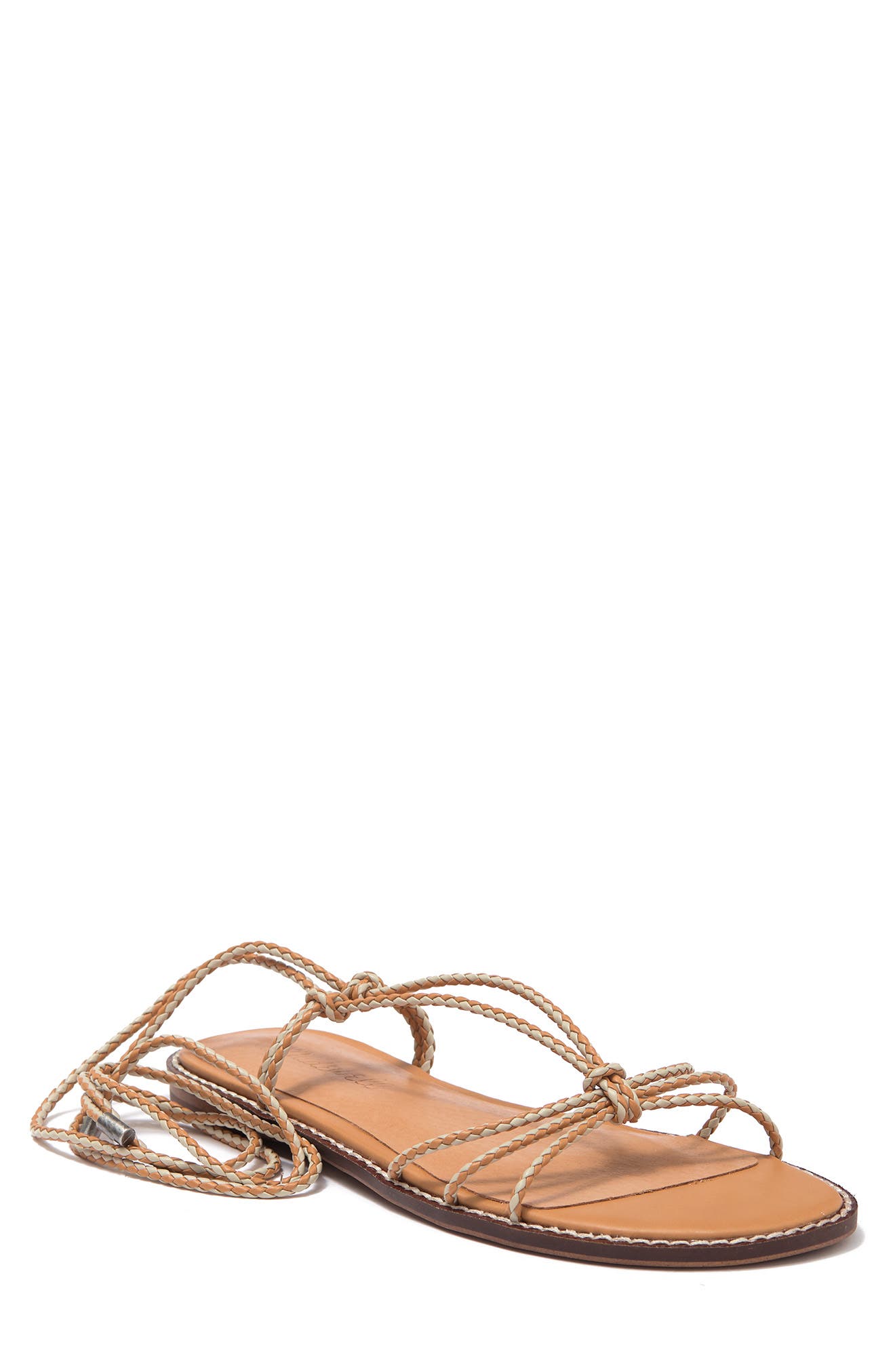 Madewell Braided Lace-up Sandal, Main, color, 