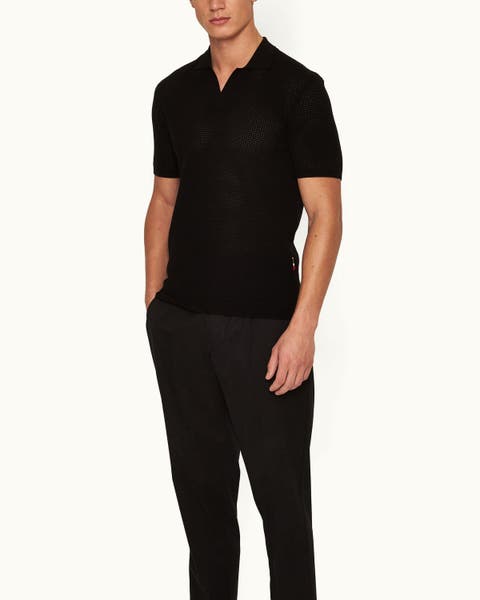 Roddy Tailored Fit Open Mesh Stitch Polo Shirt