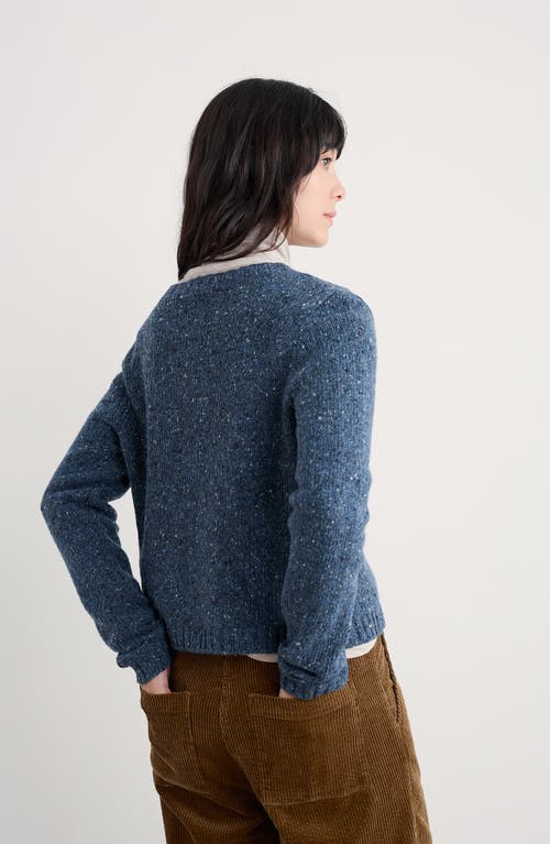 Seasalt Cornwall Dawson Pick Merino Wool Blend Cardigan In Blue